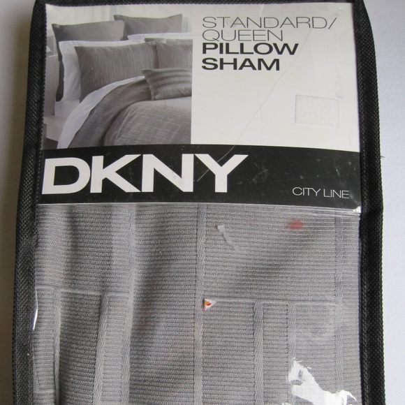 Dkny Bedding City Line Queen Grey Standard Sham Poshmark